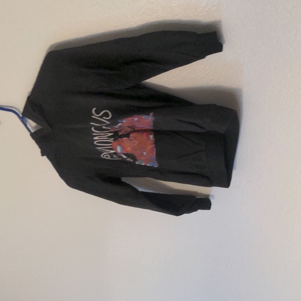 Among us long sleeve hoodie t shirt black with multiple color print